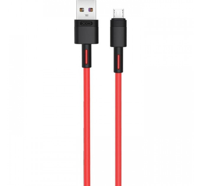 Дата кабель USB 2.0 AM to Micro 5P 1.0m 5A red XO (NB166-M-1-RD)