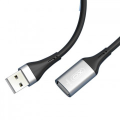 Дата кабель USB 2.0 AM\/AM 3.0m black XO (NB-219-USB-3m)