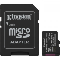 Карта пам/'яті Kingston 128GB (з SD адаптером) Class 10 UHS-I U1 V10 A1 (SDCS3\/128GB)