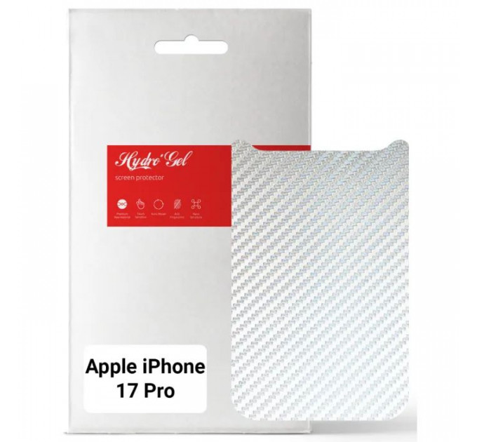 Плівка захисна Armorstandart Back panel Carbone Apple iPhone 17 Pro Transparent (ARM86197)