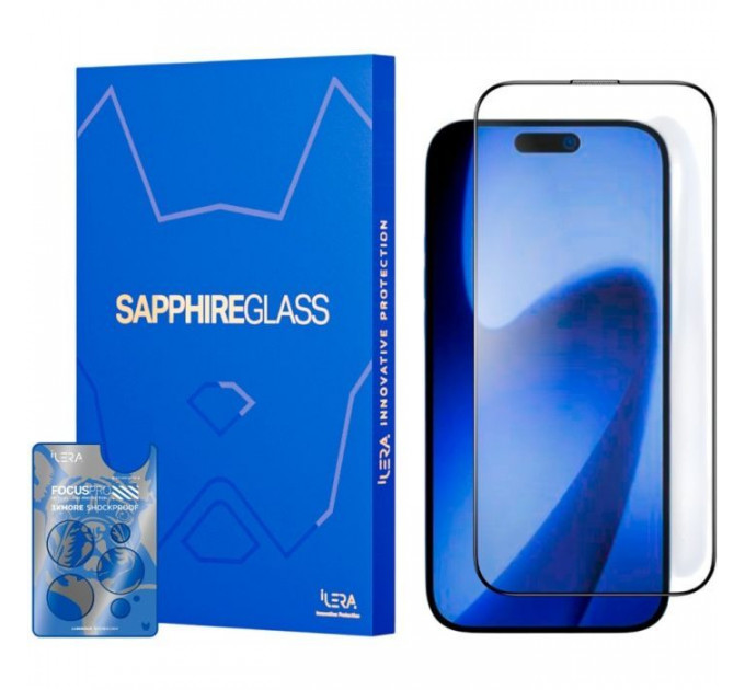Скло захисне iLera Sapphire Ultra Glass 2.0 iPhone 17 Pro (ILSPDLPL17PR)