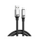 Дата кабель USB 2.0 AM to Micro 5P 1.0m 6A silicone black XO (NB251_M_Black)