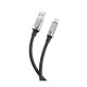 Дата кабель USB 2.0 AM to Micro 5P 1.0m 6A silicone black XO (NB251_M_Black)