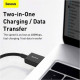 Дата кабель USB 2.0 AM to Lightning 2.0m 2.4A black Baseus (CALYS-C01)