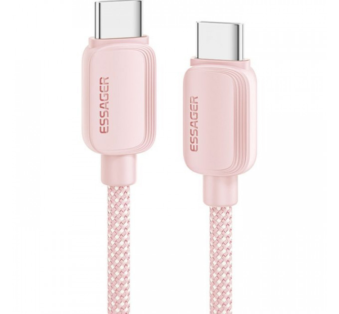 Дата кабель USB-C to USB-C 1.0m 100W pink Essager (EXCTT1-WL04-P) Дата кабель USB-C to USB-C 1.0m 100W pink Essager (EXCTT1-WL04-P)