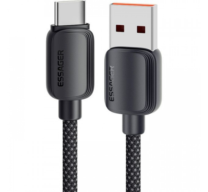 Дата кабеля USB 2.0 AM to USB-C 2.0m 100W black Essager (EXC7A-WLA01-P)