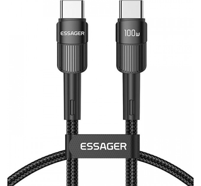 Дата кабель USB-C to USB-C 1.0m 100W black Essager (EXCTT1-XC01)