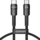 Дата кабель USB-C to USB-C 1.0m 100W black Essager (EXCTT1-XC01)