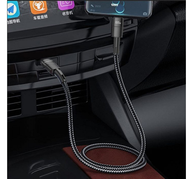 Дата кабель USB-C to USB-C 1.0m 100W black Essager (EXCTT1-XC01)