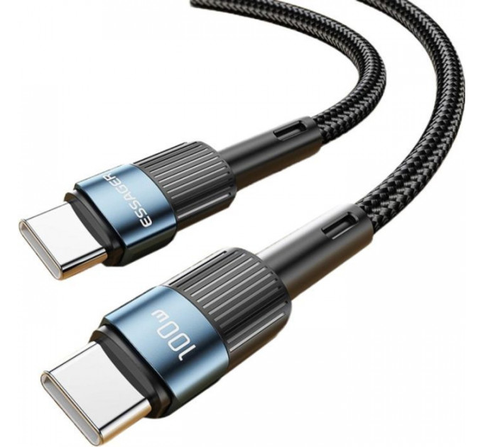 Дата кабеля USB-C to USB-C 1.0m 100W blue Essager (EXCTT1-XC03)