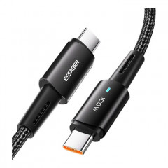 Дата кабель USB-C to USB-C 1.0m 100W black Essager (EXCTT1-CG01)