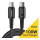Дата кабель USB-C to USB-C 1.0m 100W black Essager (EXCTT1-CG01)