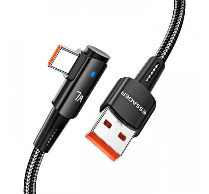 Дата кабель USB 2.0 AM to USB-C 3.0m 100W black Essager (EXCWT7A-CGC01-P)