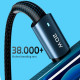 Дата кабель USB-C to Lightning 0.5m 20W black Essager (EXCTL-CGB01)