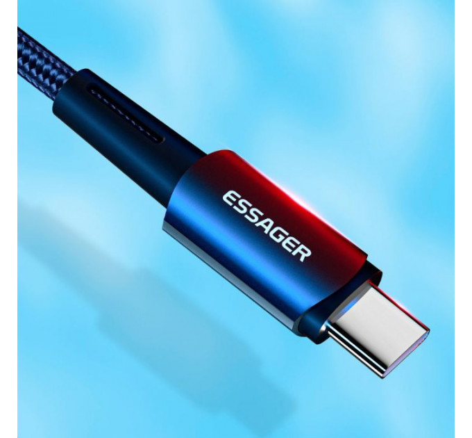 Дата кабель USB-C to Lightning 0.5m 20W black Essager (EXCTL-CGB01)