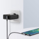 Дата кабель USB 2.0 AM to USB-C 0.5m 3A 90° corner US176 black Ugreen (20855)
