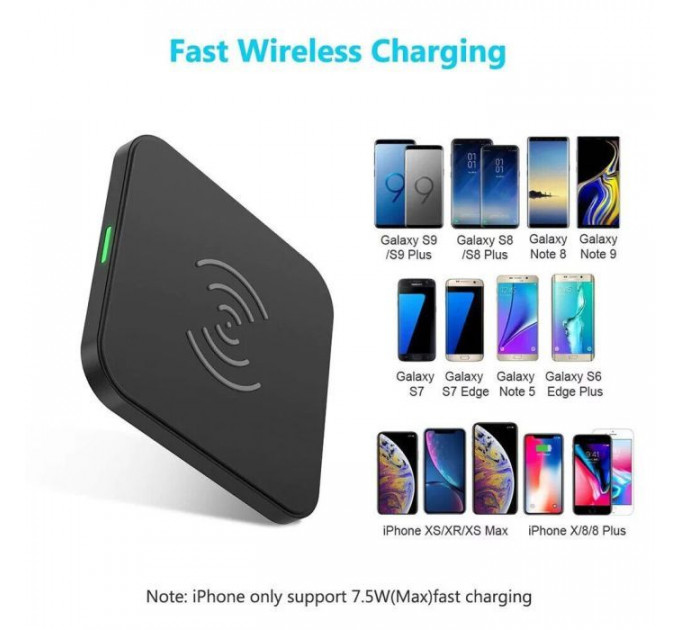 Зарядний пристрій Choetech Wireless 10W black (T511-S)
