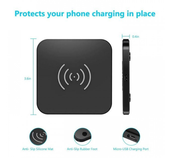 Зарядний пристрій Choetech Wireless 10W black (T511-S)