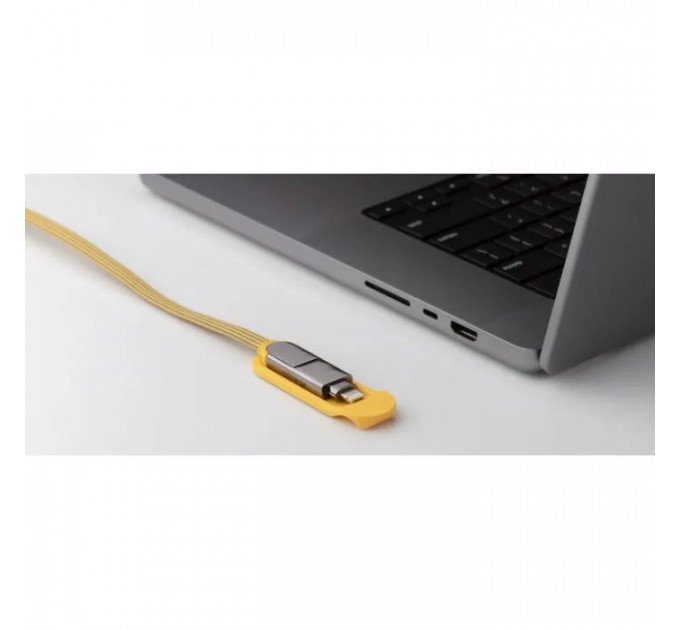 Дата кабель 6in1 inCharge XL 3.0m yellow Rolling Square (XLL03R)