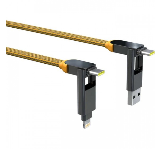 Дата кабель 6in1 inCharge XL 3.0m yellow Rolling Square (XLL03R)