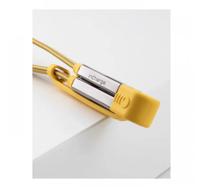 Дата кабель 6in1 inCharge XL 3.0m yellow Rolling Square (XLL03R)
