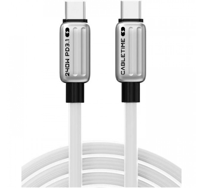 Дата кабель USB-C to USB-C 2.0m PD240W Cabletime (CA915736)