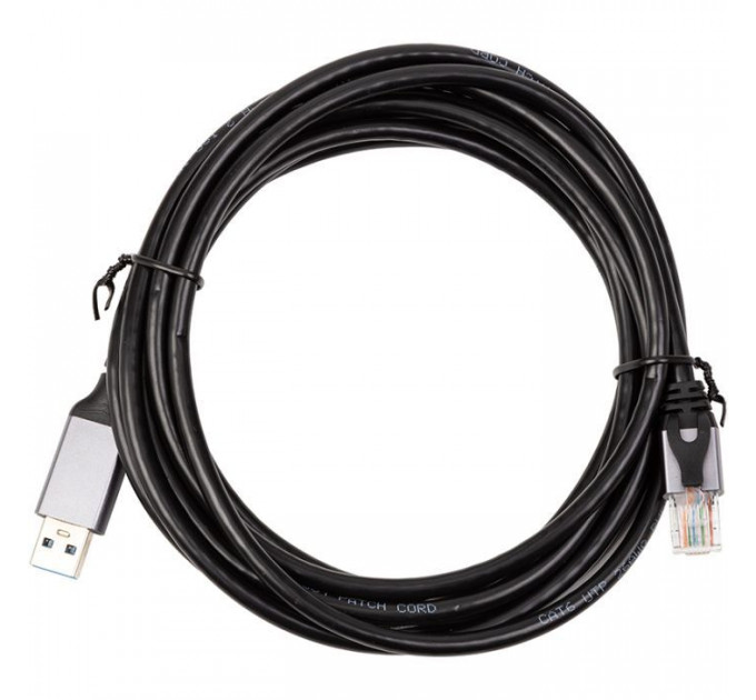 Дата кабель USB AM to RJ45 Ethernet 3.0m CAT6 UTP PowerPlant (CA914999)