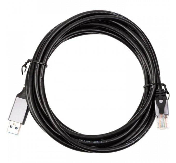Дата кабель USB AM to RJ45 Ethernet 3.0m CAT6 UTP PowerPlant (CA914999)