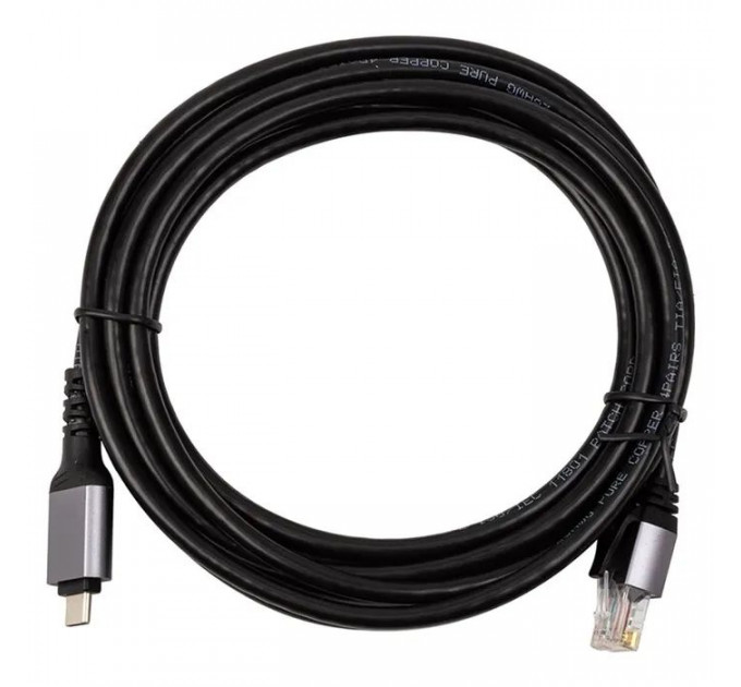 Дата кабель USB-C to RJ45 Ethernet 3.0m PowerPlant (CA914937)