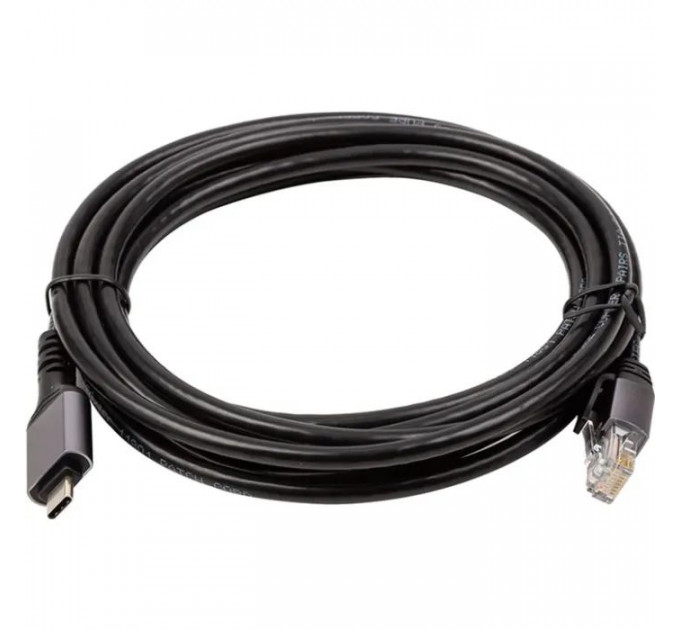 Дата кабель USB-C to RJ45 Ethernet 3.0m PowerPlant (CA914937)