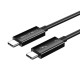 Дата кабель USB-C to USB-C 0.5m Thunderbolt 3 100W (20V\/5A) 5K60Hz Cabletime (CA915392)