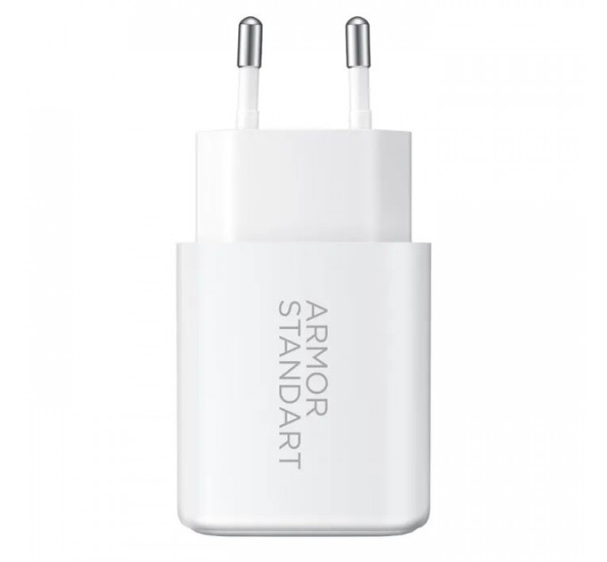 Зарядное устройство для Armorstandart 1xUSB-C PD25W + 1xUSB QC3.0 GaN white (ARM87066)
