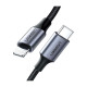 Дата кабеля USB-C to Lightning 1.0m 3A 60W US304 black Ugreen (60759)