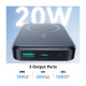 Батарея універсальна JOYROOM Magnetic Wireless 10000mAh 20W PD, QC, USB-C In\/Out Black (JR-W020 \/ 6941237118455)