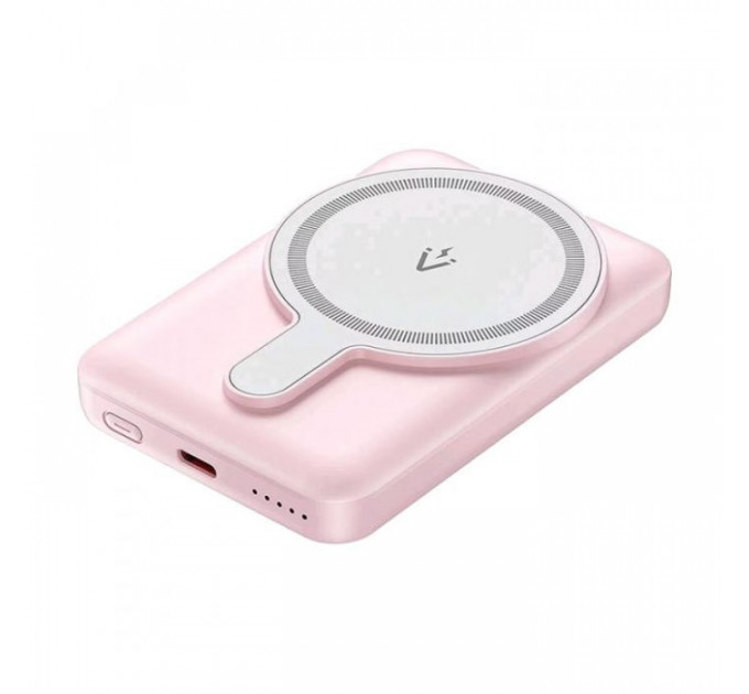 Батарея універсальна VENTION Magnetic Wireless 5000mAh 20W PD, USB-C, QI-15W Pink (FHSP0)