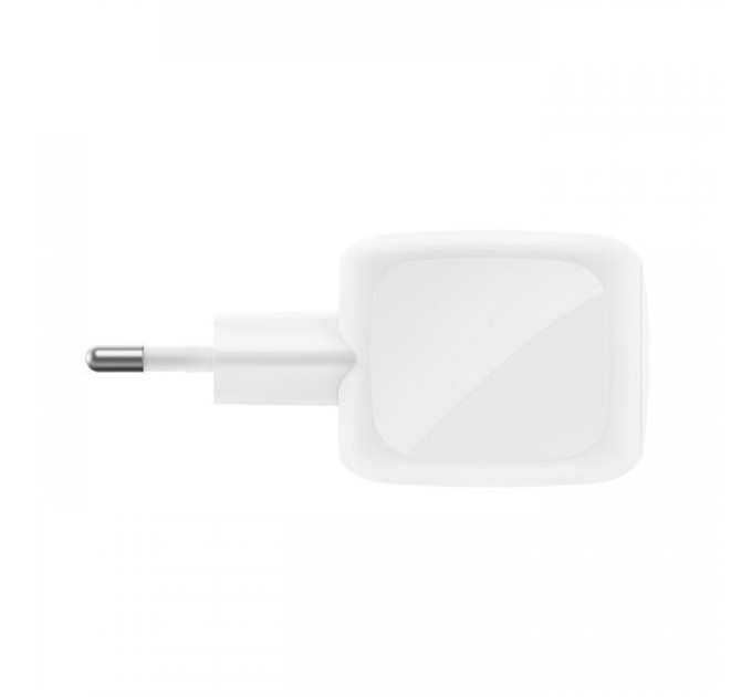 Зарядное устройство для Belkin 2xUSB-C PD50W GaN PPS + cable USB-C to USB-C 1.0m white (WCH019KQ1MWH-B6)