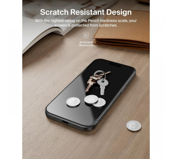 Скло захисне Belkin iPhone 17 Pro Privacy TemperedGlass (OVA213HQ)