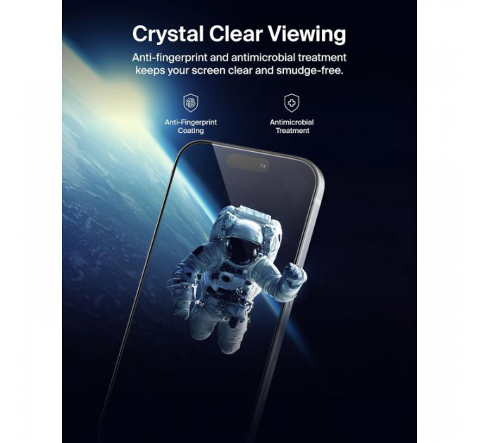 Скло захисне Belkin iPhone 17 Pro Privacy TemperedGlass (OVA213HQ)