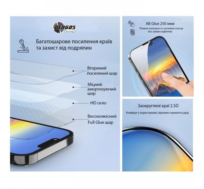 Скло захисне Dengos Full Glue OPPO A6 Pro 4G Black (TGFG-431)