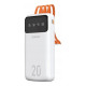 Батарея універсальна Dudao K6Pro+ 20000mAh 10W with USB-C\/Lightning\/MicroUSB\/USB-A cables (6977196682409)