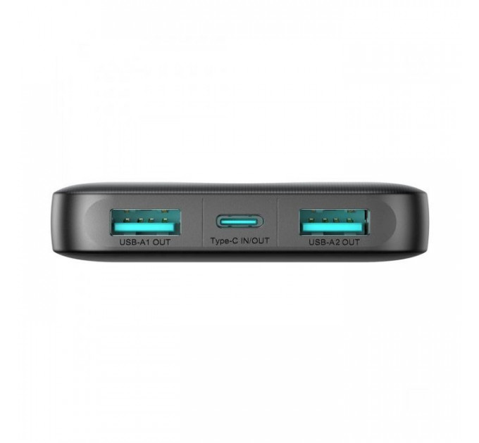 Батарея універсальна JOYROOM 10000mAh 12W 2*USB-A, USB-C In\/Out, Black (JR-PBF12 \/ 6956116713256)