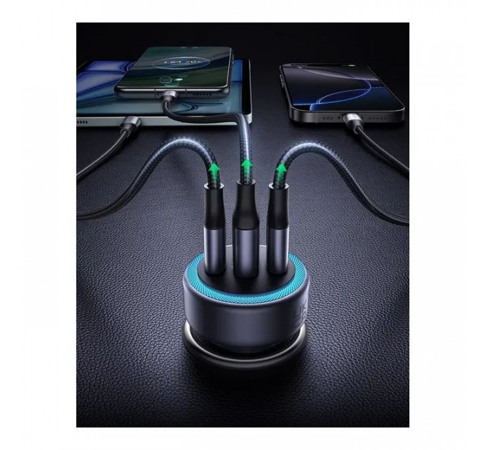 Зарядное устройство для Ugreen 2xUSB-C PD30W + 1xUSB QC3.0 EC307 gray (45843)