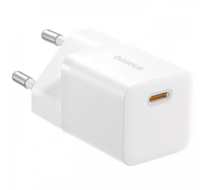 Зарядний пристрій Baseus 1xUSB-C 25W GaN5 white (P10110909213-00)