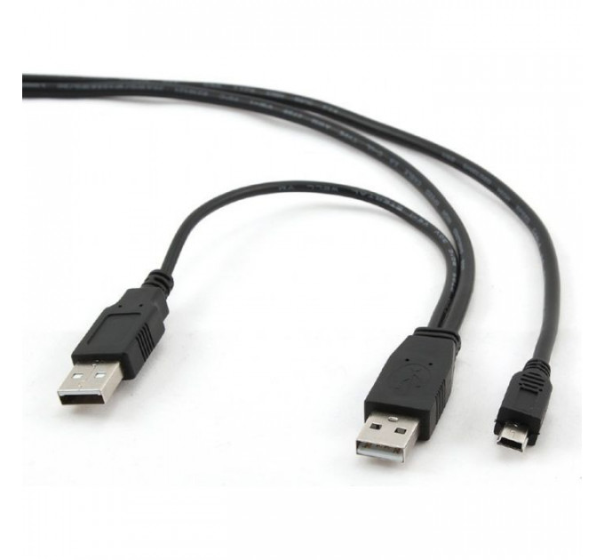 Дата кабель USB 2.0 AM\/AM to Mini 5P 0.9m Cablexpert (CCP-USB22-AM5P-3)
