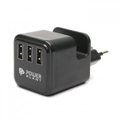 Зарядний пристрій PowerPlant W-360 3*USB\/3.4A (DV00DV5065)