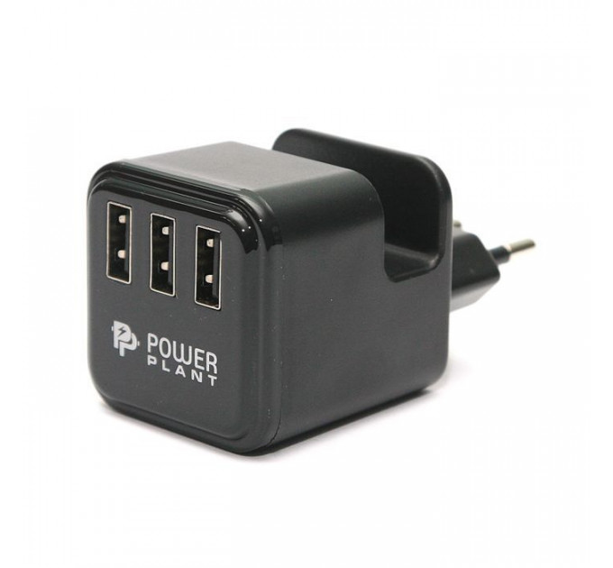 Зарядний пристрій PowerPlant W-360 3*USB\/3.4A (DV00DV5065)