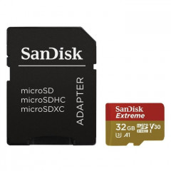 Карта пам/'яті SanDisk 32GB microSDHC V30 A1 UHS-I U3 4K Extreme (SDSQXAF-032G-GN6MA)