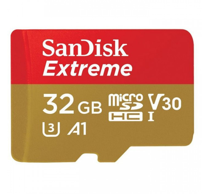 Карта пам/'яті SanDisk 32GB microSDHC V30 A1 UHS-I U3 4K Extreme (SDSQXAF-032G-GN6MA)