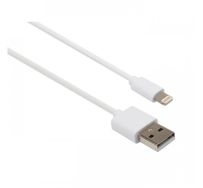 Дата кабеля USB 2.0 AM to Lightning PVC 1m white Vinga (VCPDCL1W)
