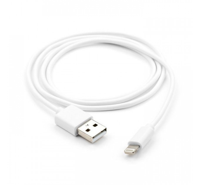 Дата кабеля USB 2.0 AM to Lightning PVC 1m white Vinga (VCPDCL1W)